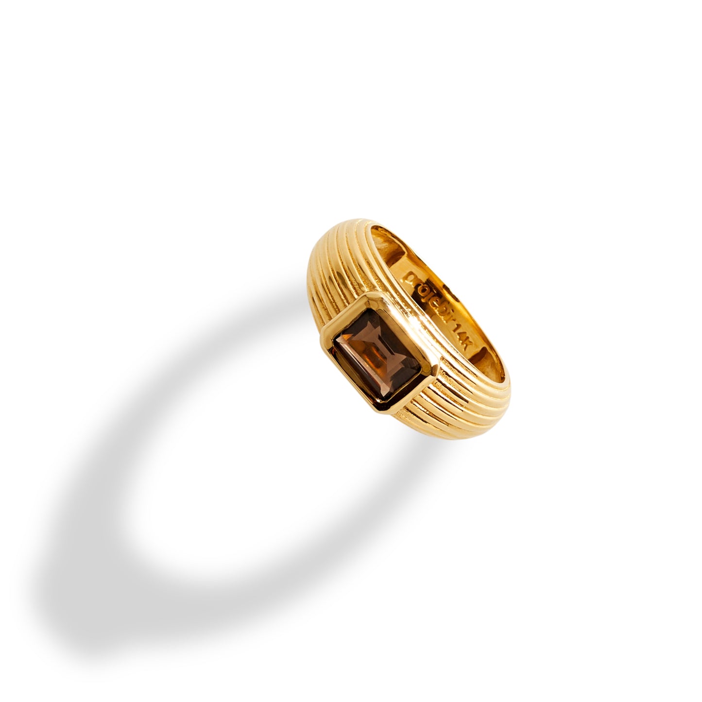 Chubby Smokey Topaz Ring