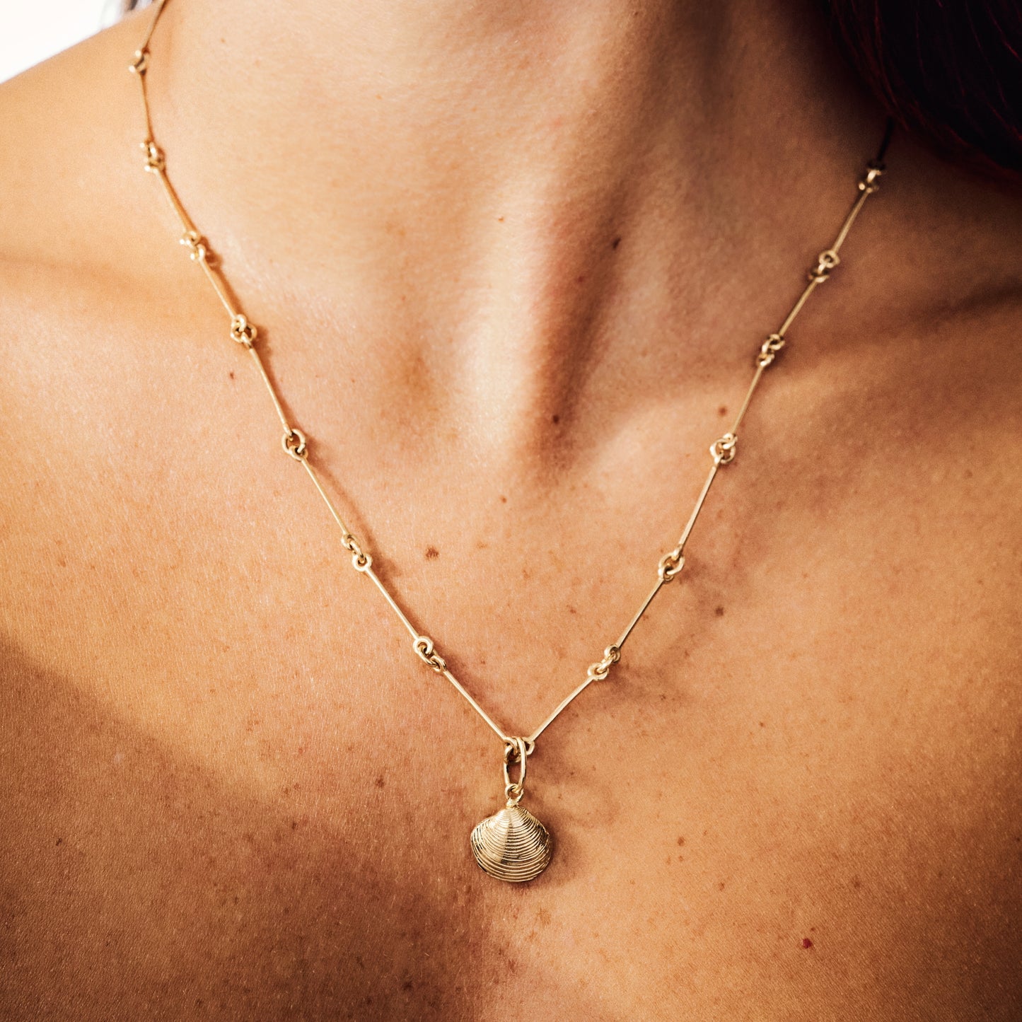 Mini Gold Seashell Pendant