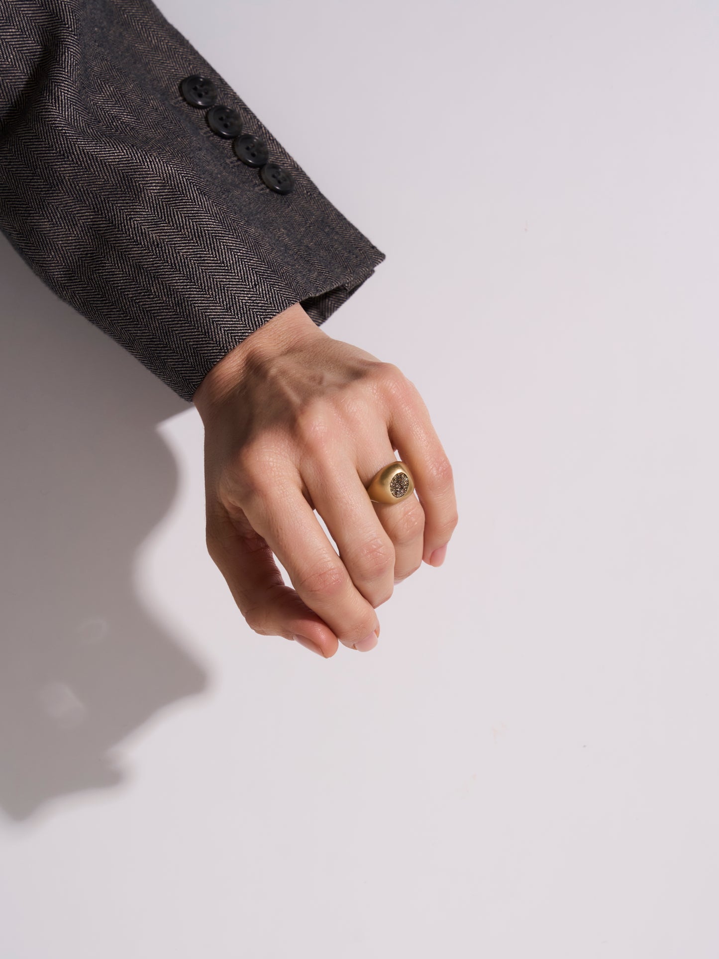 Pebble Cognac Diamonds Ring