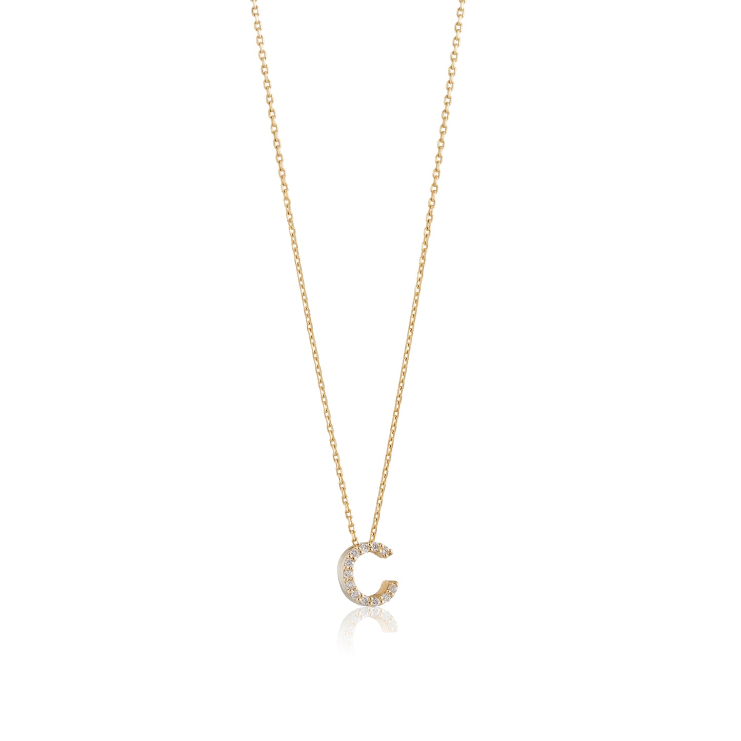 Mini Initial Diamonds Necklace
