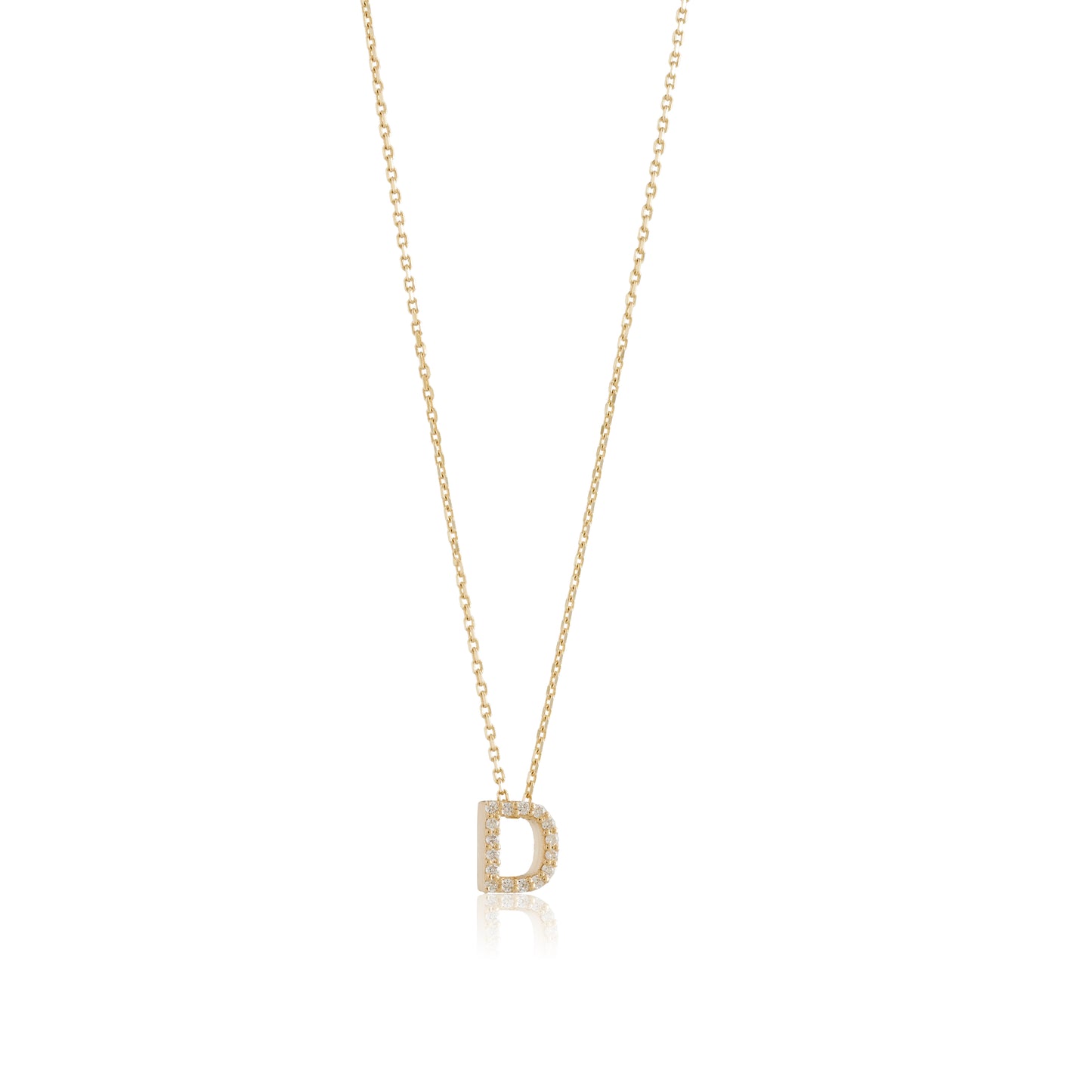 Mini Initial Diamonds Necklace
