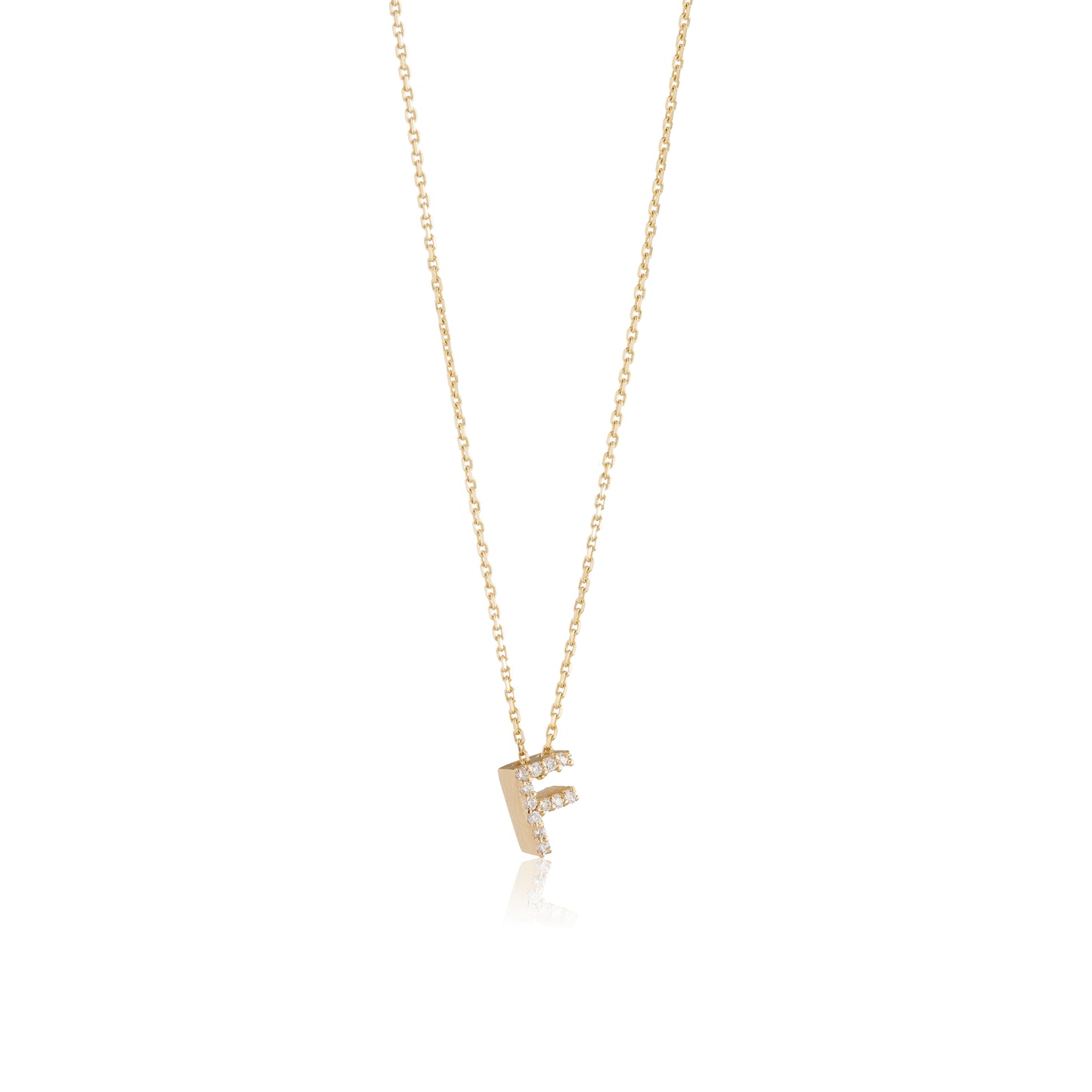Mini Initial Diamonds Necklace
