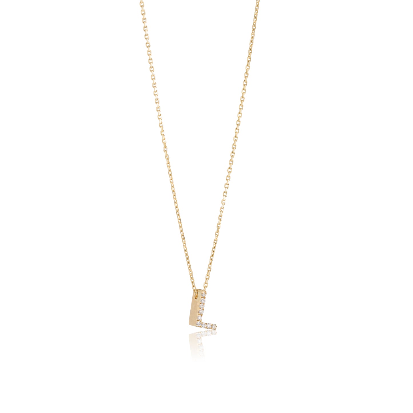 Mini Initial Diamonds Necklace