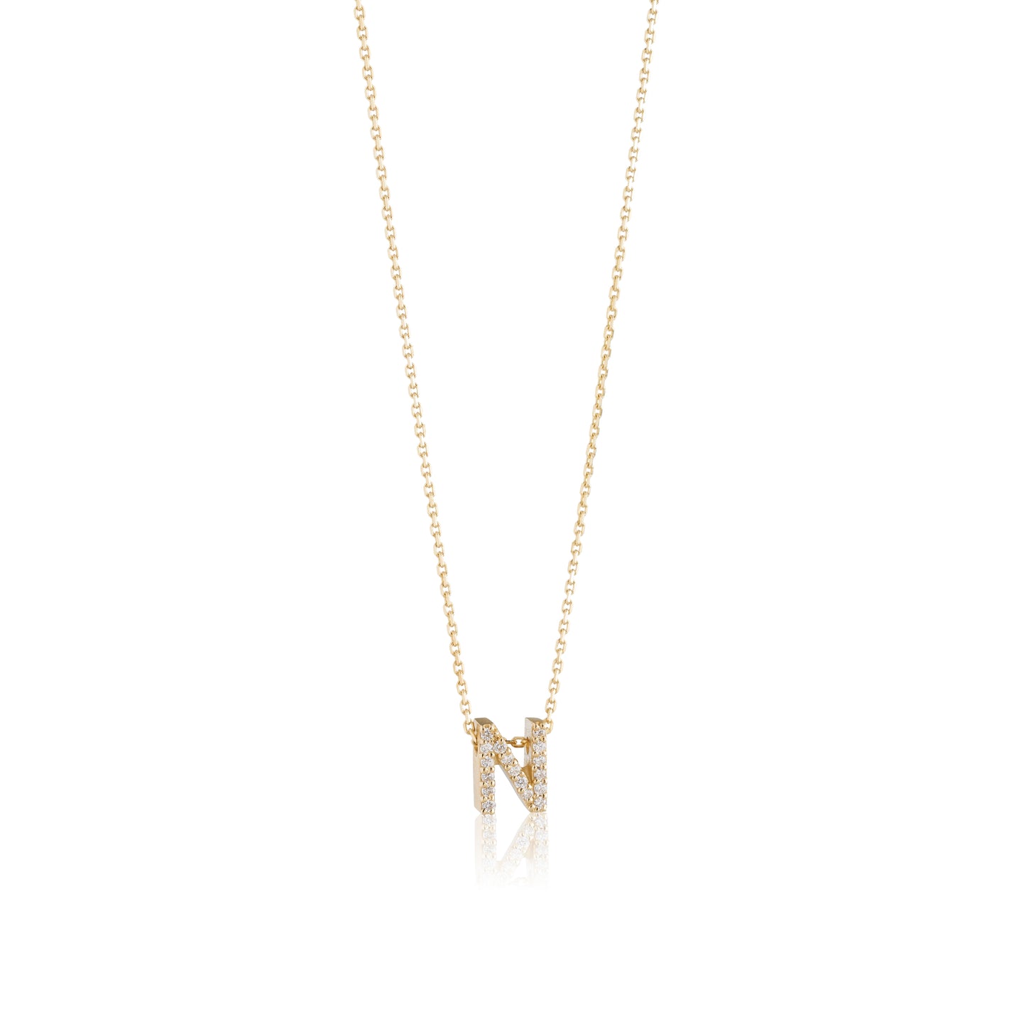 Mini Initial Diamonds Necklace