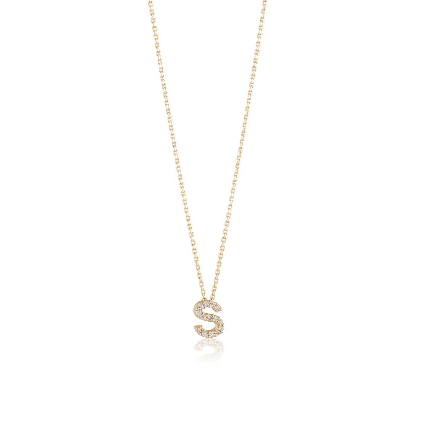 Mini Initial Diamonds Necklace
