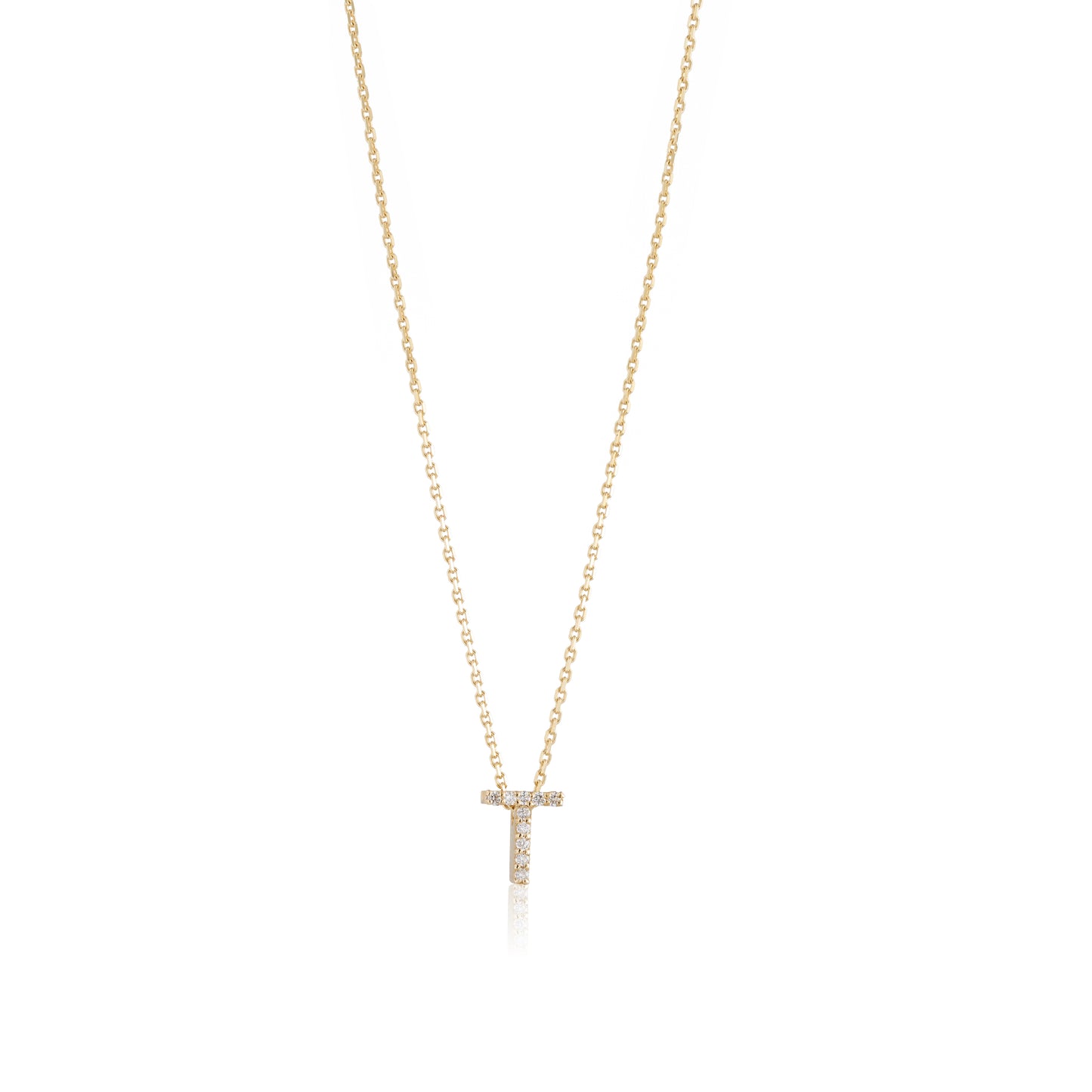 Mini Initial Diamonds Necklace