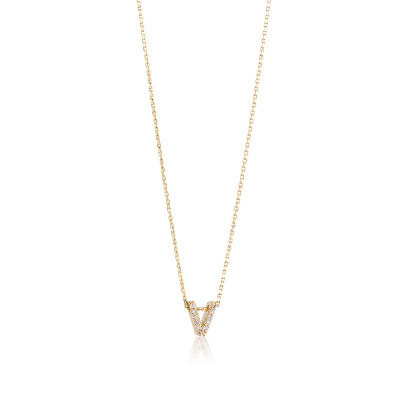Mini Initial Diamonds Necklace