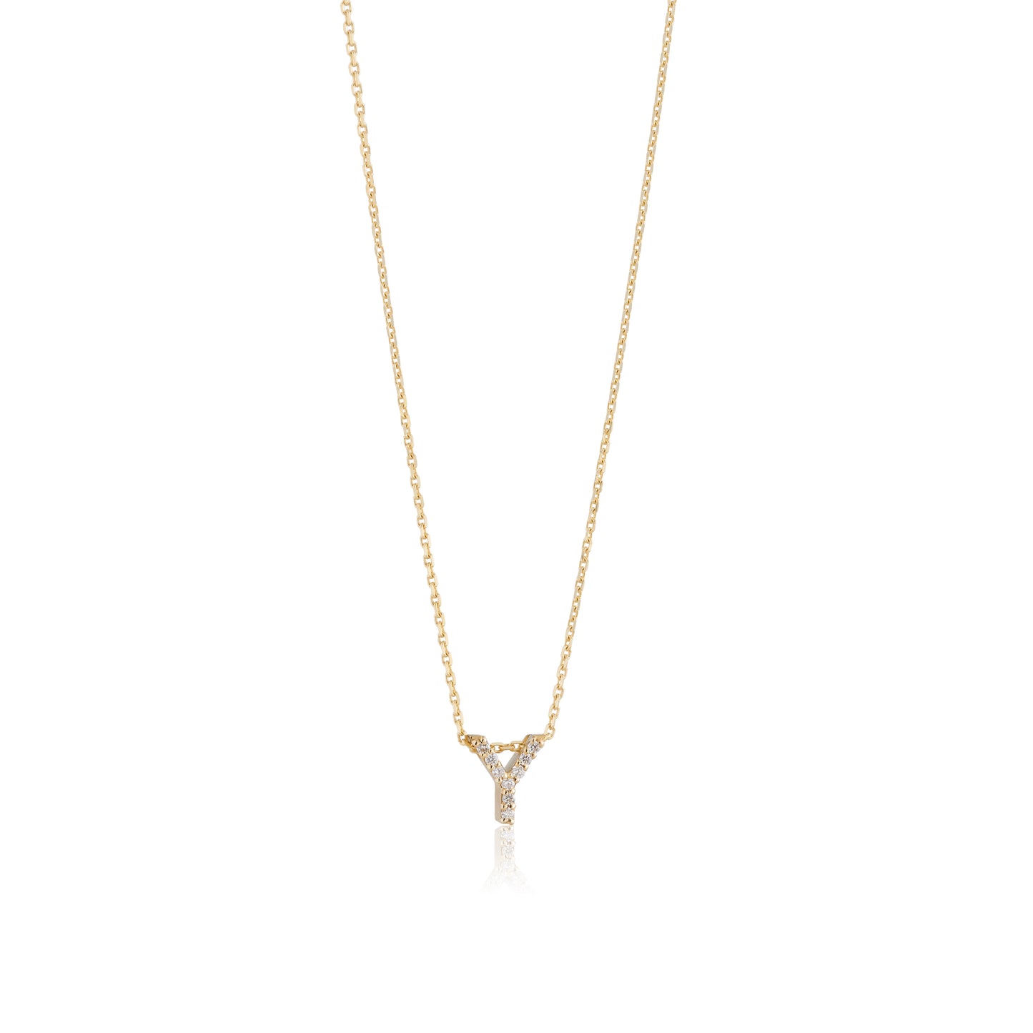 Mini Initial Diamonds Necklace