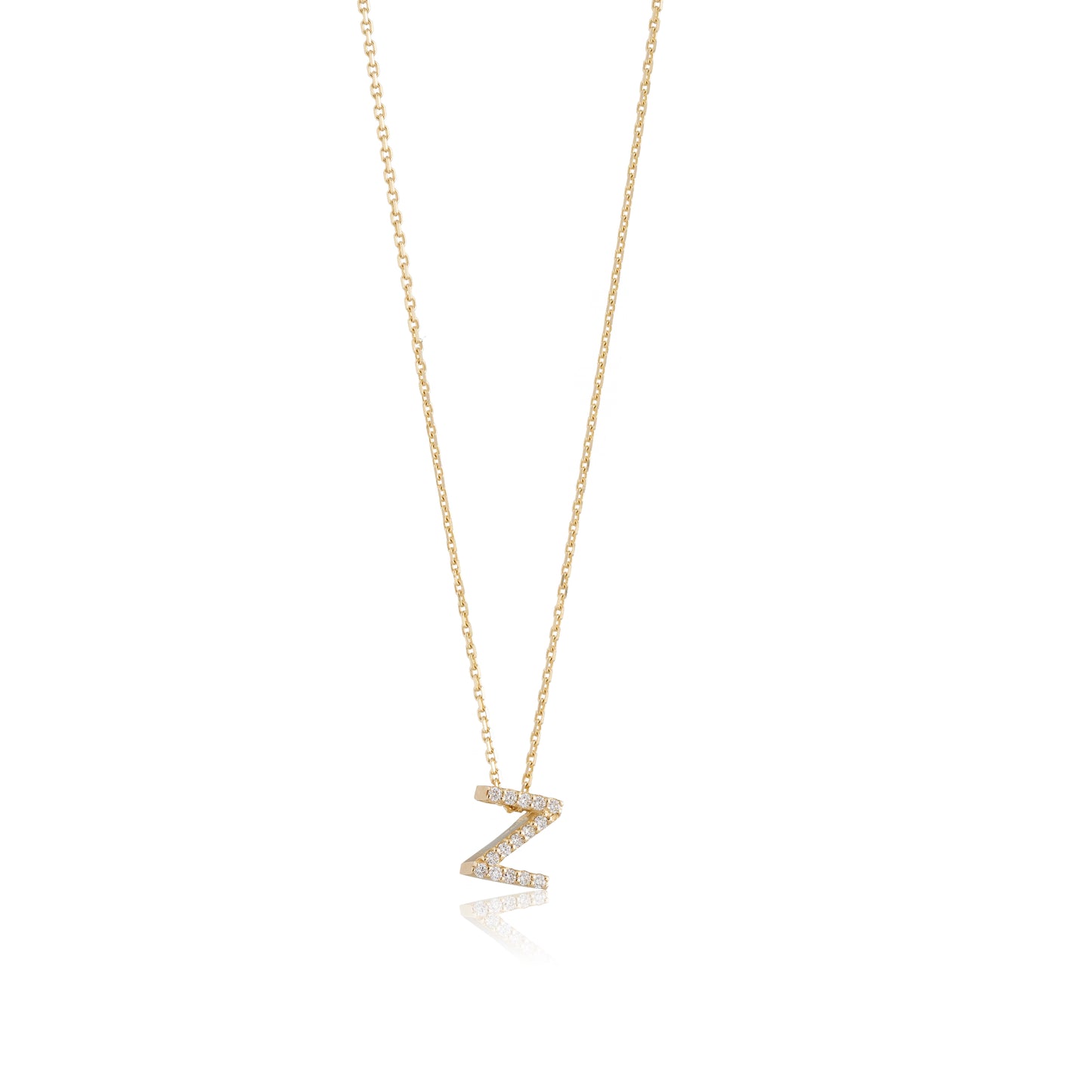 Mini Initial Diamonds Necklace