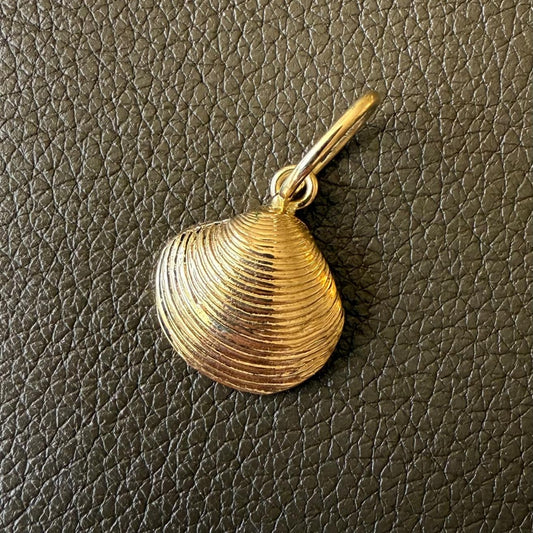 Mini Gold Seashell Charm