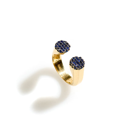 Double Headed Seljuks Sapphire Ring