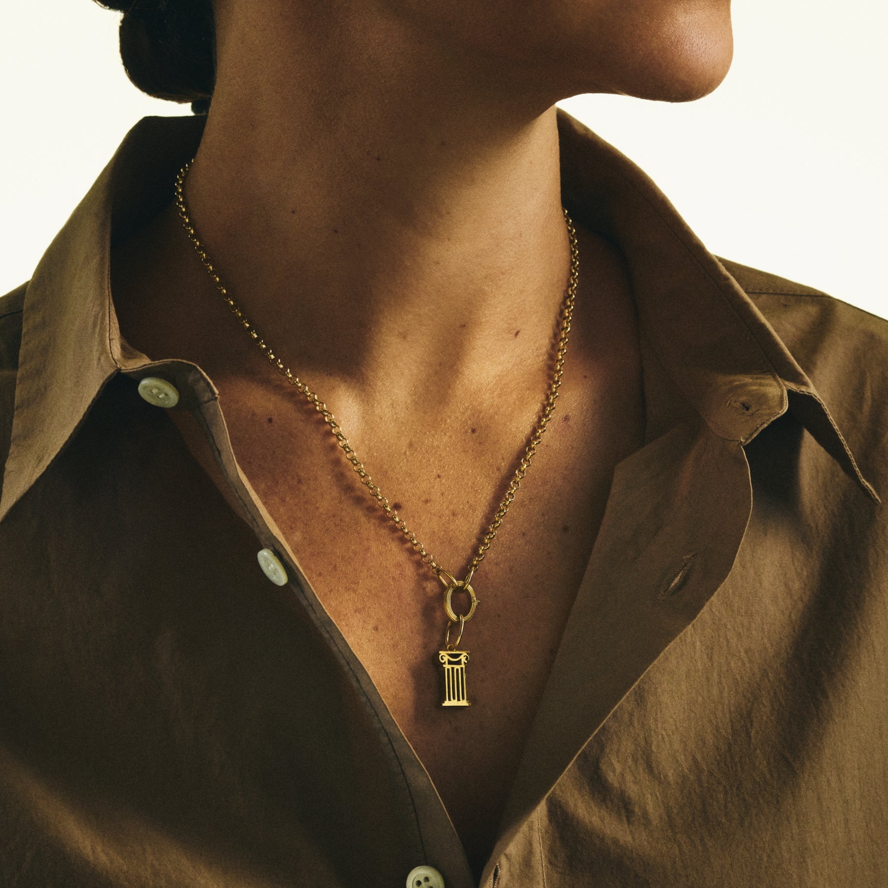 PROJEBIR - Lock Chain Necklace – projebir.com.tr