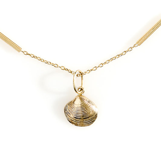 Mini Gold Seashell Pendant