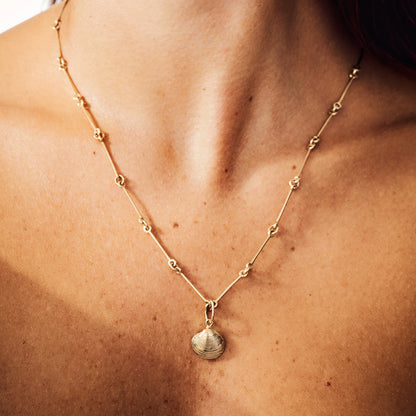 Mini Gold Seashell Pendant