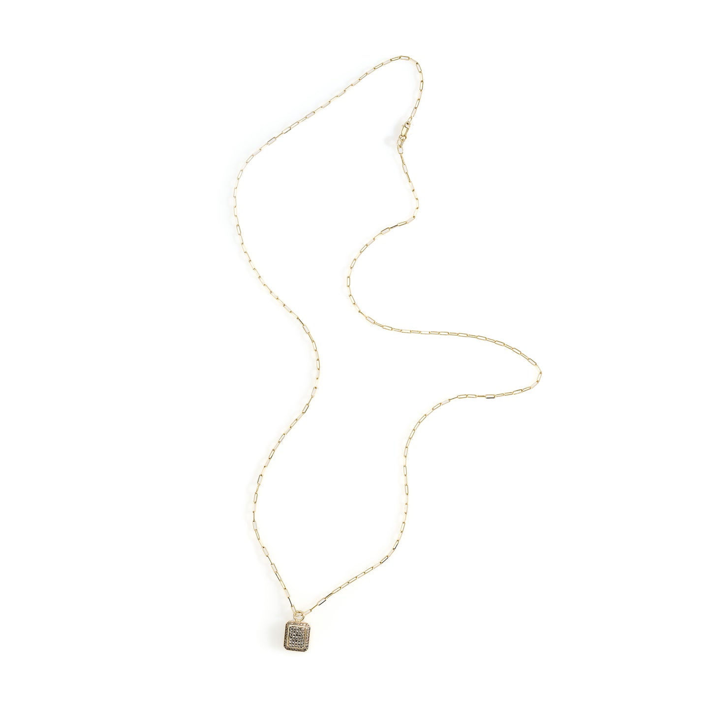 Octogon Cognac Diamonds Pendant