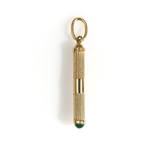 Lines Stick Emerald Pendant